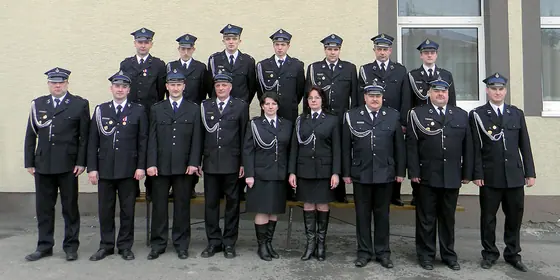 Zarząd i druhowie OSP Kryg; 2013 rok.