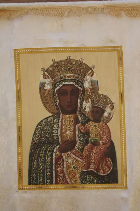 Rewers po renowacji — Matka Boska Częstochowska.