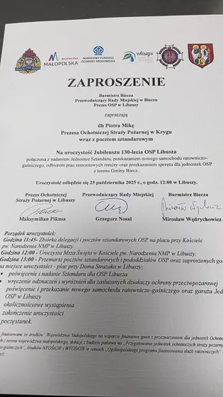 130-lecie Straży w Libuszy