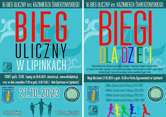 16 Bieg uliczny Lipinki