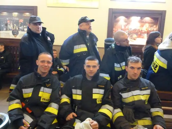 Barbórkowy bieg strażaków, Wieliczka — 14.12.2013 — zdjęcie 87