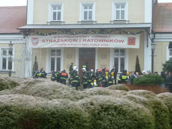 Barbórkowy bieg strażaków, Wieliczka — 14.12.2013 — zdjęcie 4