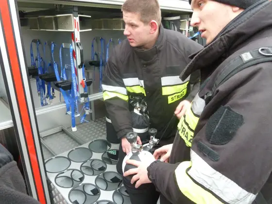 Barbórkowy bieg strażaków, Wieliczka — 14.12.2013 — zdjęcie 11