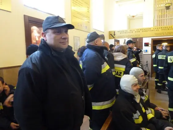 Barbórkowy bieg strażaków, Wieliczka — 14.12.2013 — zdjęcie 14