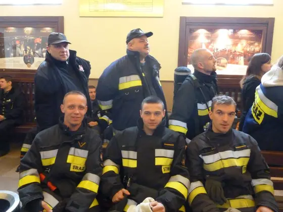 Barbórkowy bieg strażaków, Wieliczka — 14.12.2013 — zdjęcie 15