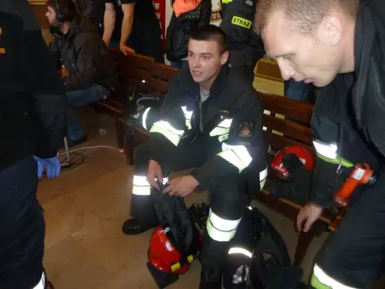 Barbórkowy bieg strażaków, Wieliczka — 14.12.2013 — zdjęcie 49