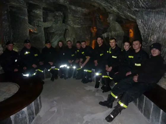 Barbórkowy bieg strażaków, Wieliczka — 14.12.2013 — zdjęcie 80