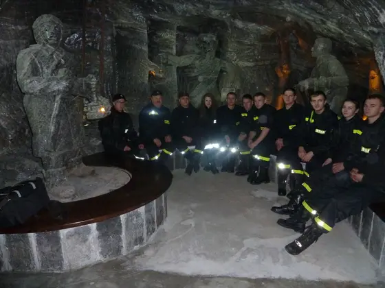 Barbórkowy bieg strażaków, Wieliczka — 14.12.2013 — zdjęcie 81