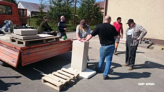 Budowa pomnika św. Floriana – 16.05.2015 — zdjęcie 6