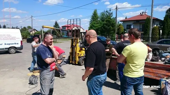 Budowa pomnika św. Floriana – 16.05.2015 — zdjęcie 16