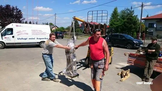 Budowa pomnika św. Floriana – 16.05.2015 — zdjęcie 18