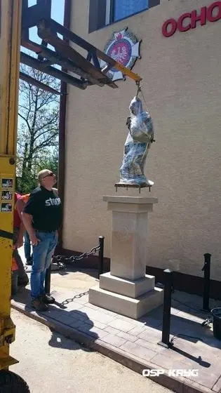 Budowa pomnika św. Floriana – 16.05.2015 — zdjęcie 26