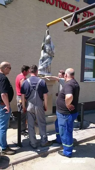 Budowa pomnika św. Floriana – 16.05.2015 — zdjęcie 30
