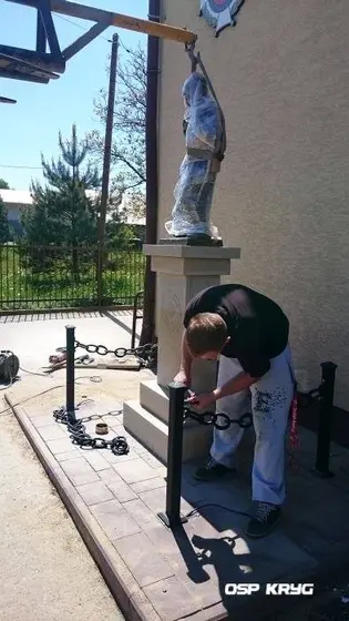 Budowa pomnika św. Floriana – 16.05.2015 — zdjęcie 32