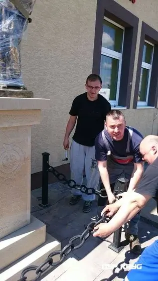Budowa pomnika św. Floriana – 16.05.2015 — zdjęcie 33