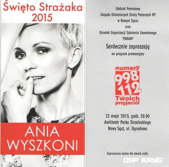 Koncert Anny Wyszkoni – 22.05.2015