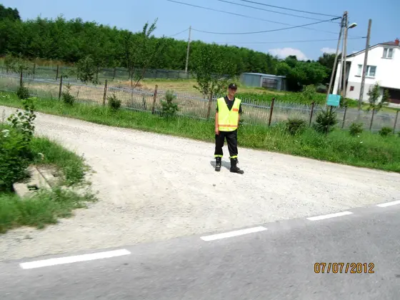 Obstawa wyścigu kolarskiego – 07.07.2012r.