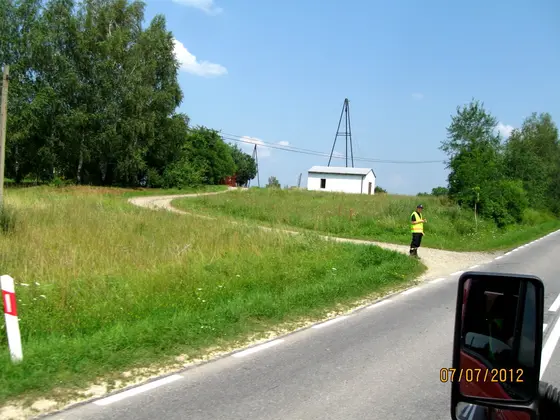 Obstawa wyścigu kolarskiego – 07.07.2012r. — zdjęcie 2