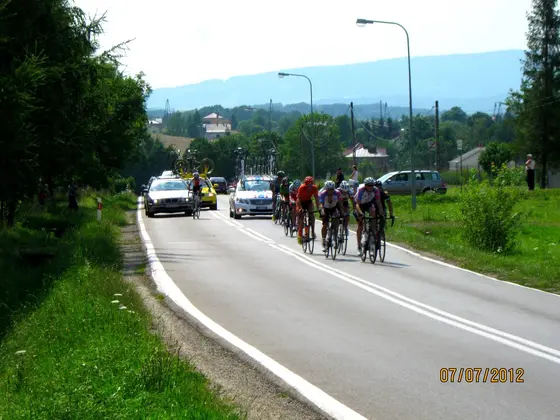 Obstawa wyścigu kolarskiego – 07.07.2012r. — zdjęcie 4