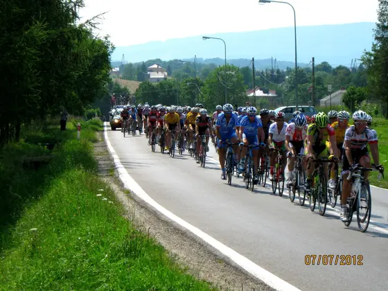 Obstawa wyścigu kolarskiego – 07.07.2012r. — zdjęcie 9