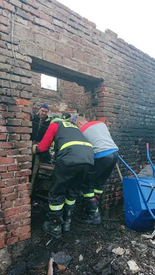 Pomoc Gaździe po pożarze