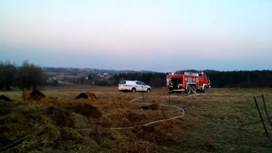 Pożar bel siana – 17.03.2015