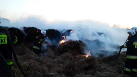 Pożar bel siana – 17.03.2015 — zdjęcie 15