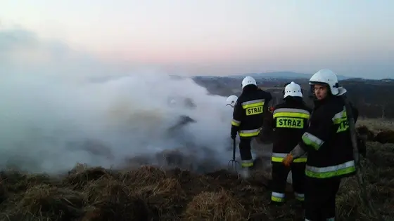 Pożar bel siana – 17.03.2015 — zdjęcie 18