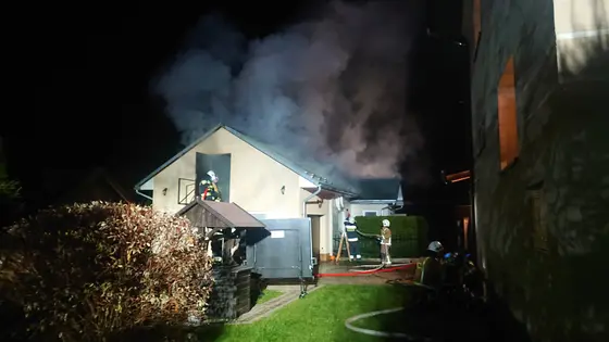 Pożar budynku Lipinki