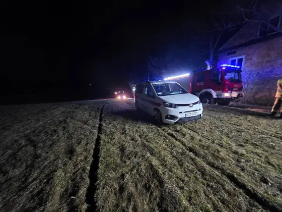 Pożar domku letniskowego — Dominikowice, 02.03.2026 — zdjęcie 6