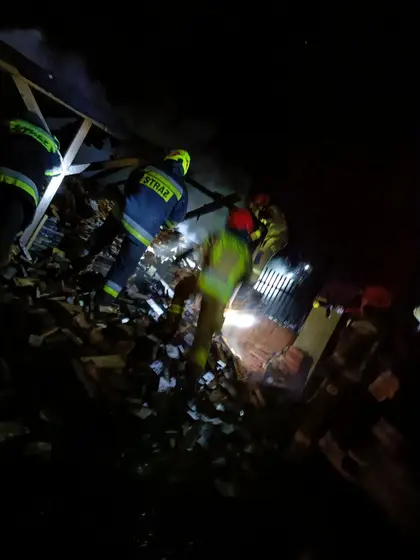 Pożar drewutni Jedle Kryg — zdjęcie 3