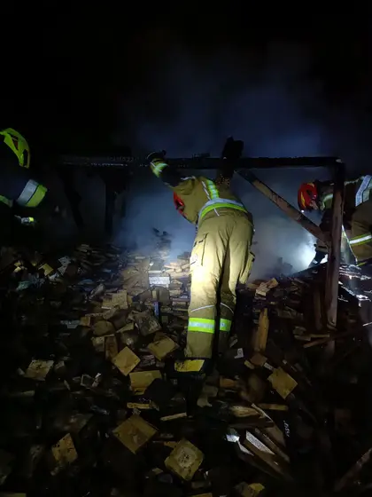 Pożar drewutni Jedle Kryg — zdjęcie 5