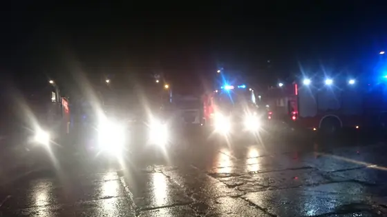 Pożar EMPOL i Zabezpieczenie Powiatu 06.04.2017