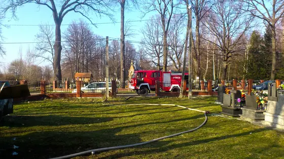 Pożar kontenera 09.03.2014 — zdjęcie 6