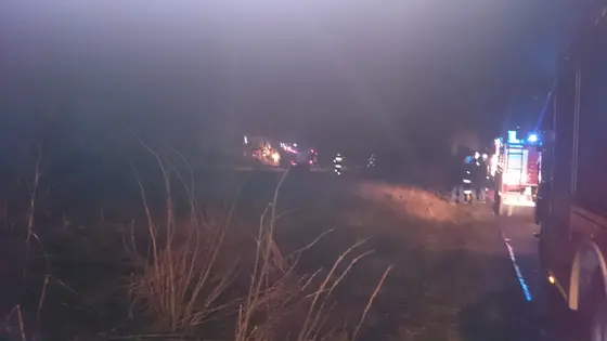 Pożar pustostan Wójtowa
