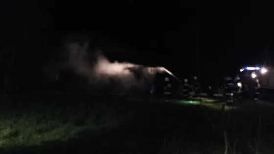 Pożar pustostanu – 16.04.2016 Wójtowa