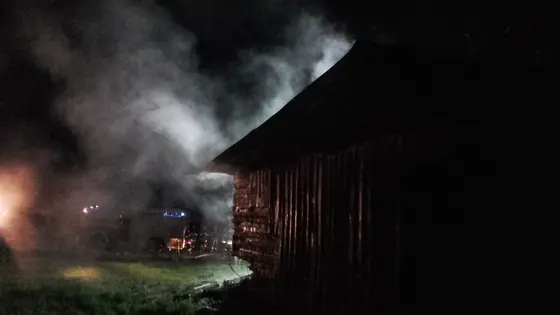 Pożar pustostanu – 16.04.2016 Wójtowa — zdjęcie 21