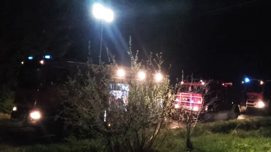 Pożar pustostanu – 16.04.2016 Wójtowa — zdjęcie 26