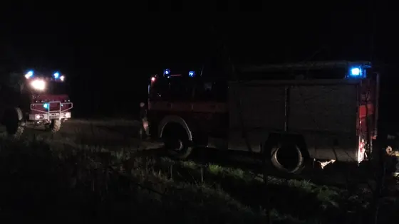 Pożar pustostanu – 16.04.2016 Wójtowa — zdjęcie 30