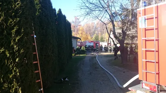 Pożar sadzy w kominie — zdjęcie 3