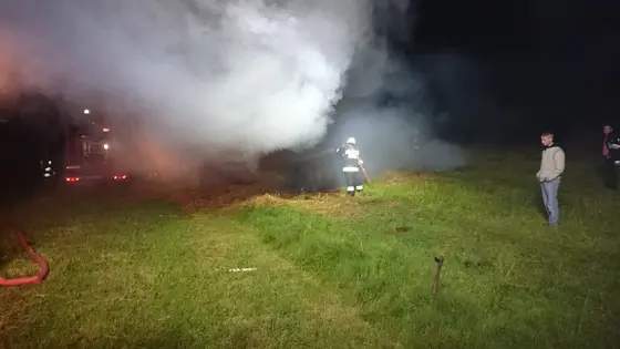 Pożar słomy