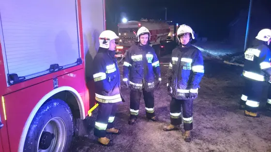 Pożar tartaku w Owczarach – 02.01.2015 — zdjęcie 19