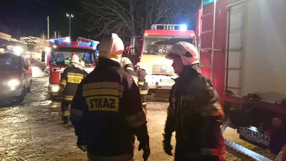 Pożar tartaku w Owczarach – 02.01.2015 — zdjęcie 21