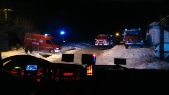 Pożar tartaku w Owczarach – 02.01.2015 — zdjęcie 36