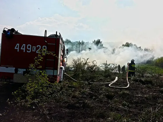 Pożar traw – 02.05.2014