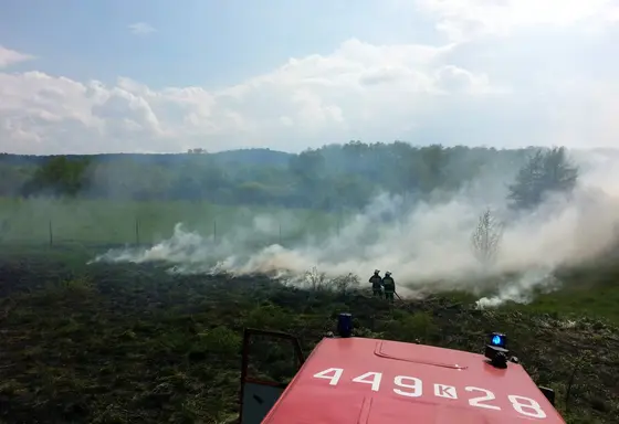 Pożar traw – 02.05.2014 — zdjęcie 2