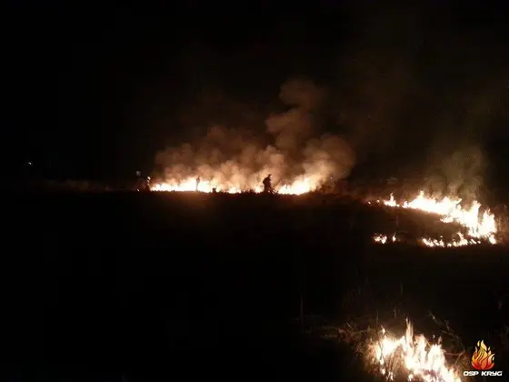 Pożar traw – 04.11.2015