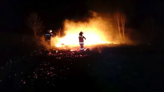 Pożar traw – 15.04.2015r. — zdjęcie 25