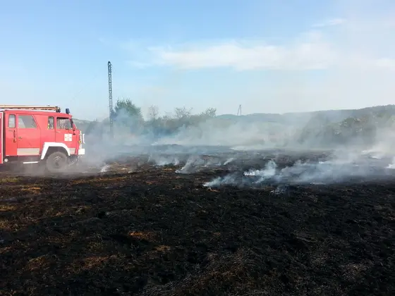 Pożar traw – 18.09.2015