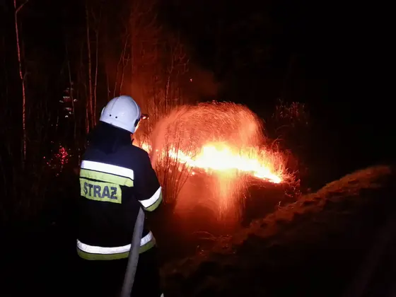 Pożar traw – 21.03.2014
